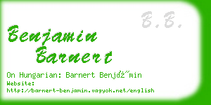 benjamin barnert business card